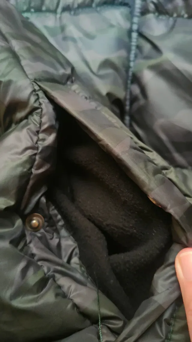 Plumífero Negro y Naranja