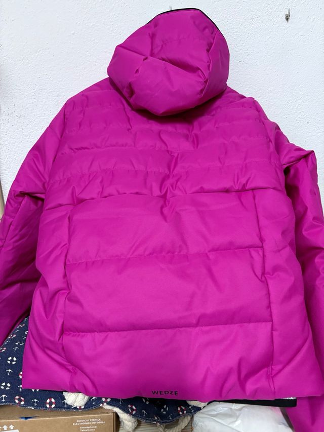 Chaqueta acolchada de esquí y nieve rosa WEDZE