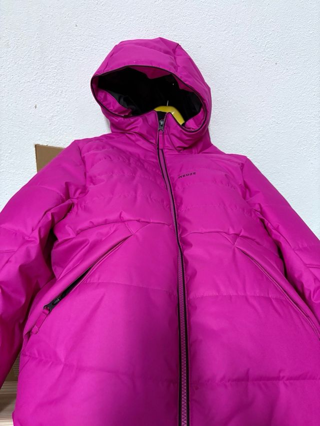 Chaqueta acolchada de esquí y nieve rosa WEDZE