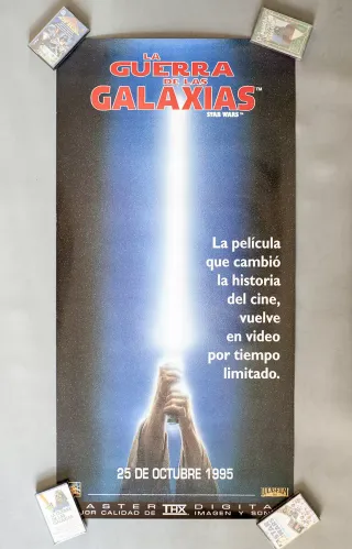 Póster Star Wars La Guerra de las Galaxias 1995