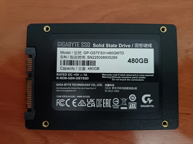 SSD Gigabyte 480GB SATA