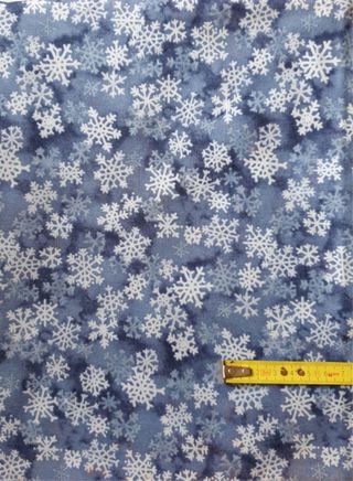 Taglio tessuto americano fiocchi neve N1