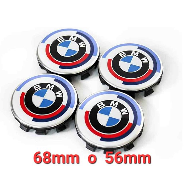 4 Tapas Buje BMW 68mm o 56mm 50 Aniversario