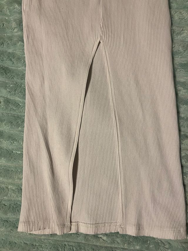 Vestido largo Bershka blanco