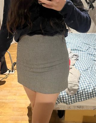 Falda mini Zara pata de gallo