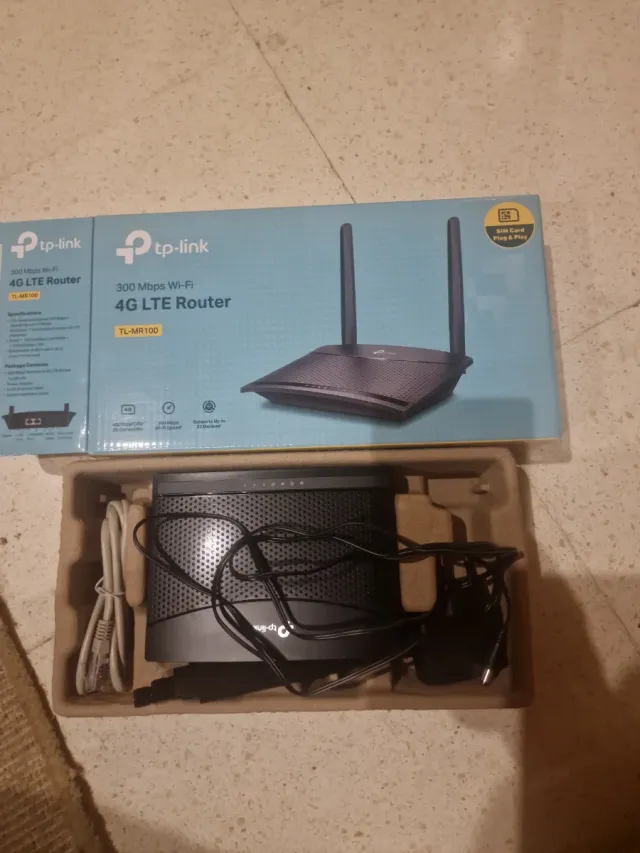 Router internet con tarjeta TP-Link 4G LTE 300 Mbp