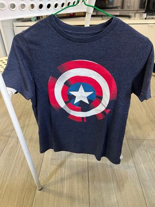 Camiseta niño Capitán América talla 10 años