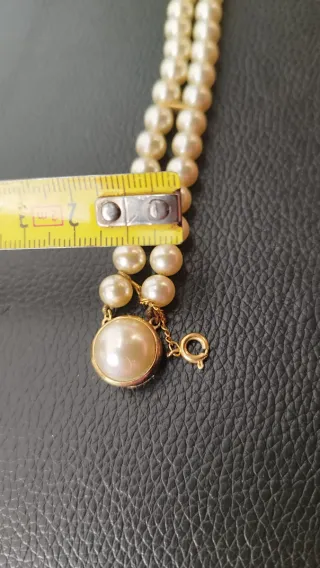 Pulsera Vintage Perlas Cierre Plata