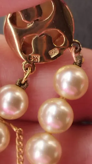 Pulsera Vintage Perlas Cierre Plata