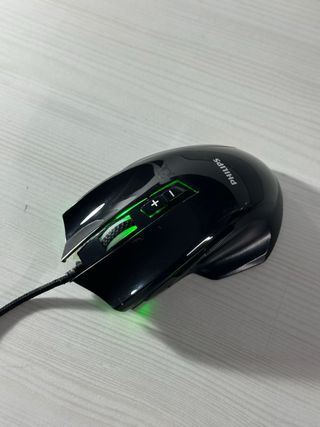 Ratón Gaming Philips Negro USB LED
