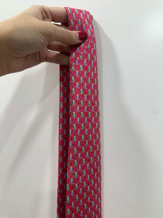 Corbata Marco Pascali roja con pájaros