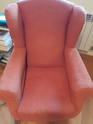 Butaca orejera granate