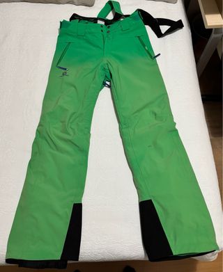 Pantalón de esquí Salomon verde talla M