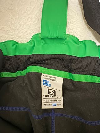 Pantalón de esquí Salomon verde talla M