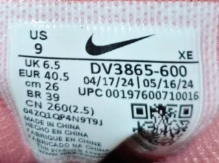 Nike Pegasus Trail 5 Rosa/Blanco Talla 40,5