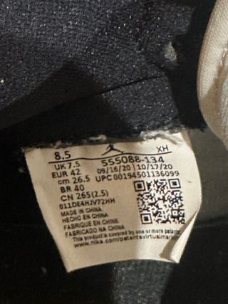 Zapatillas Air Jordan 1 Botín Azul Claro Talla 42