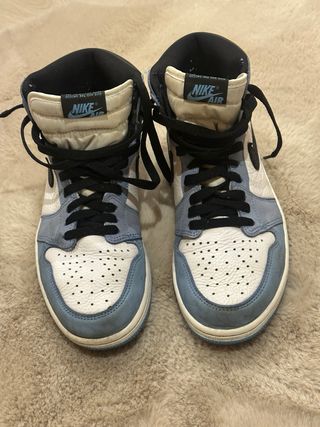 Zapatillas Air Jordan 1 Botín Azul Claro Talla 42