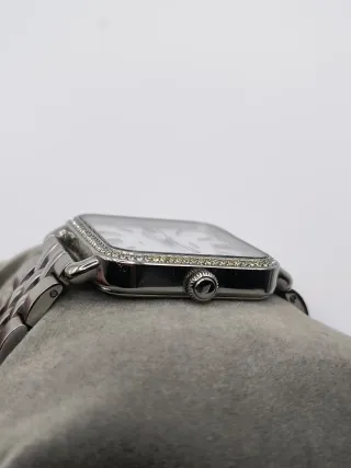 Reloj Fossil Mujer Cuadrado Bisel Brillante