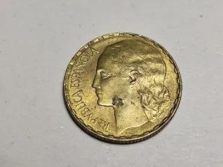 Moneda 1 Pta 1937 II REPÚBLICA ESPAÑOLA