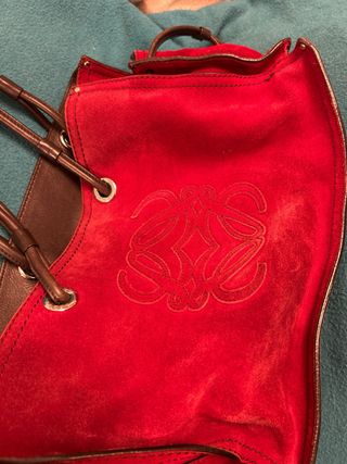 Bolso Loewe Ante Rojo