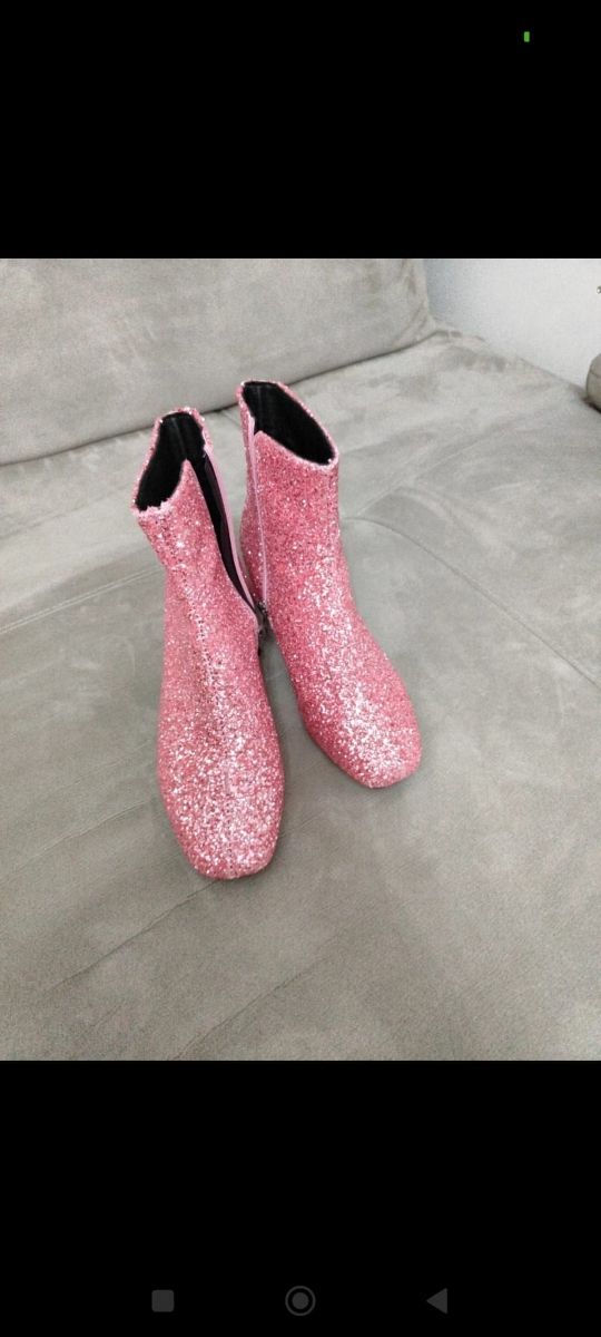 Stivali glitter rosa n.37