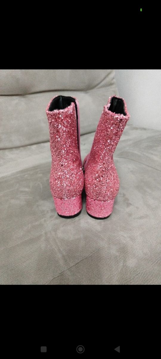 Stivali glitter rosa n.37