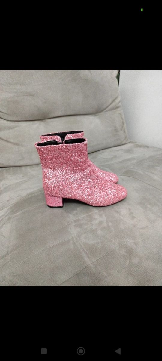 Stivali glitter rosa n.37