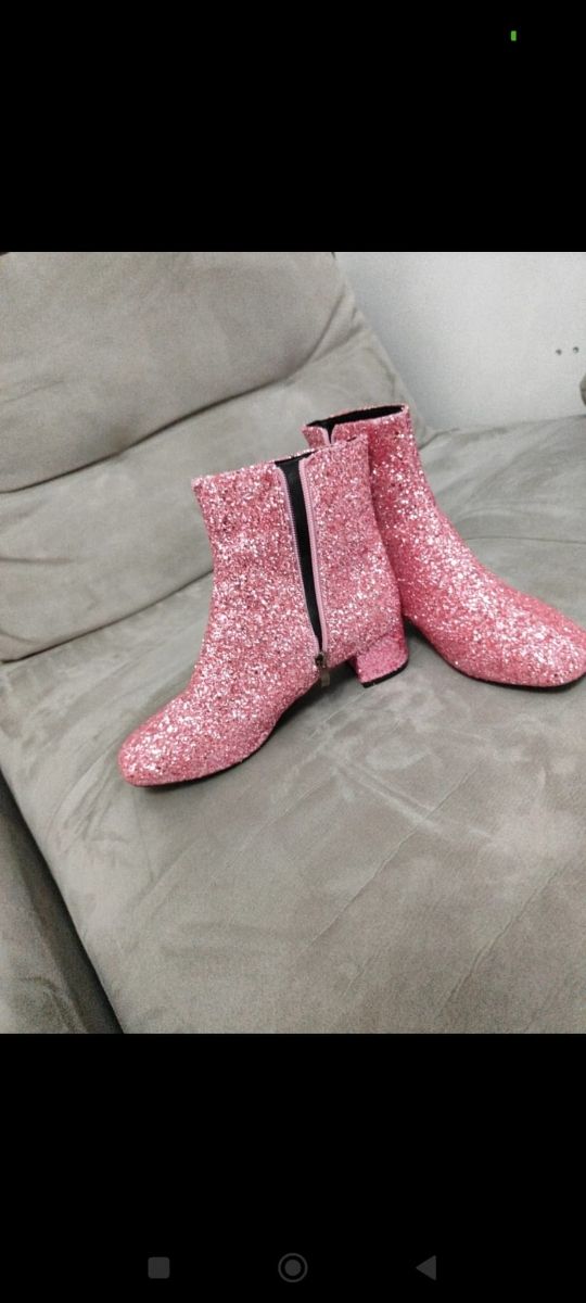 Stivali glitter rosa n.37