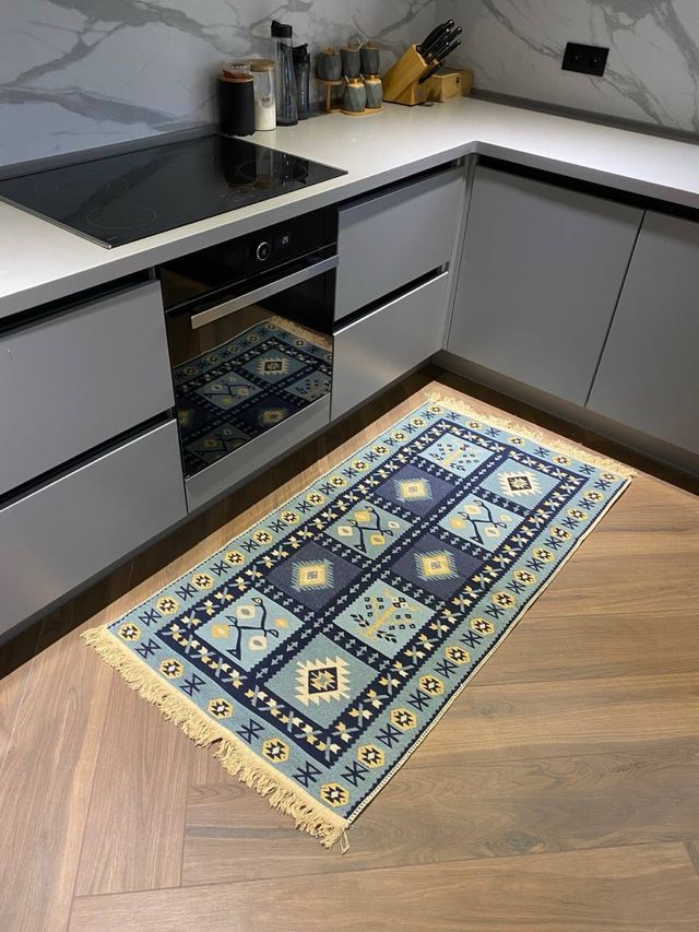 Tappeto in cotone etnico 80x150 cm