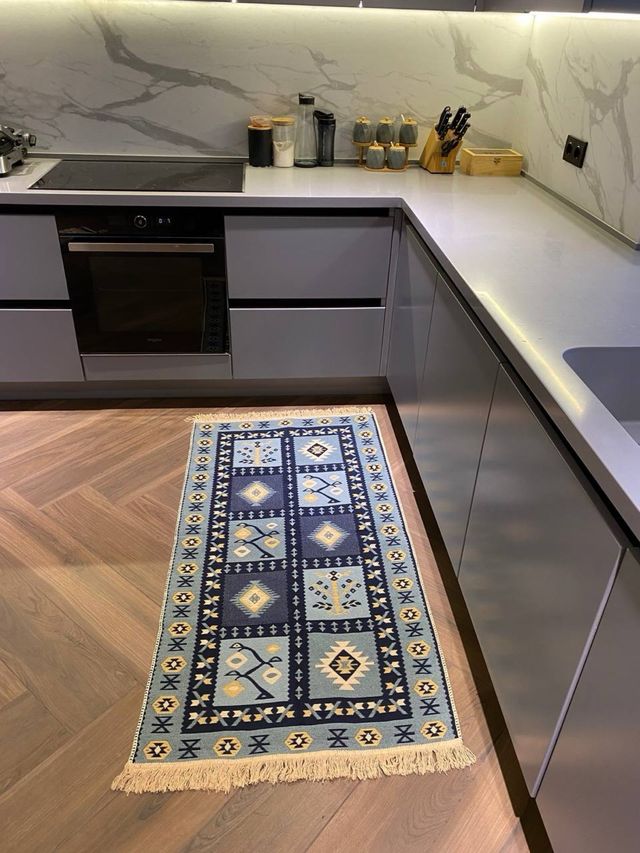 Tappeto in cotone etnico 80x150 cm