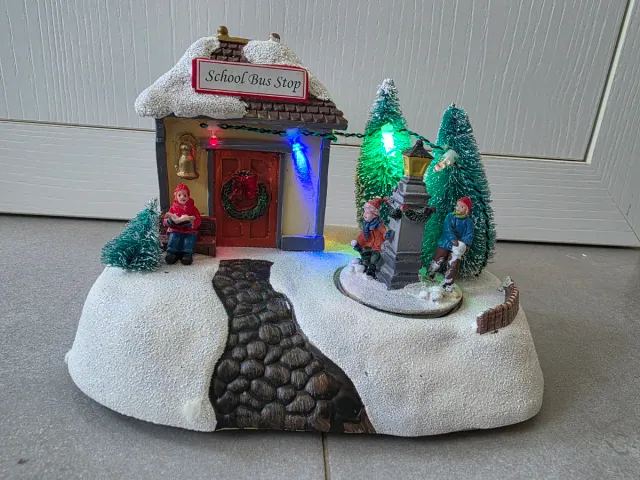 Pueblo Navideño con Luces