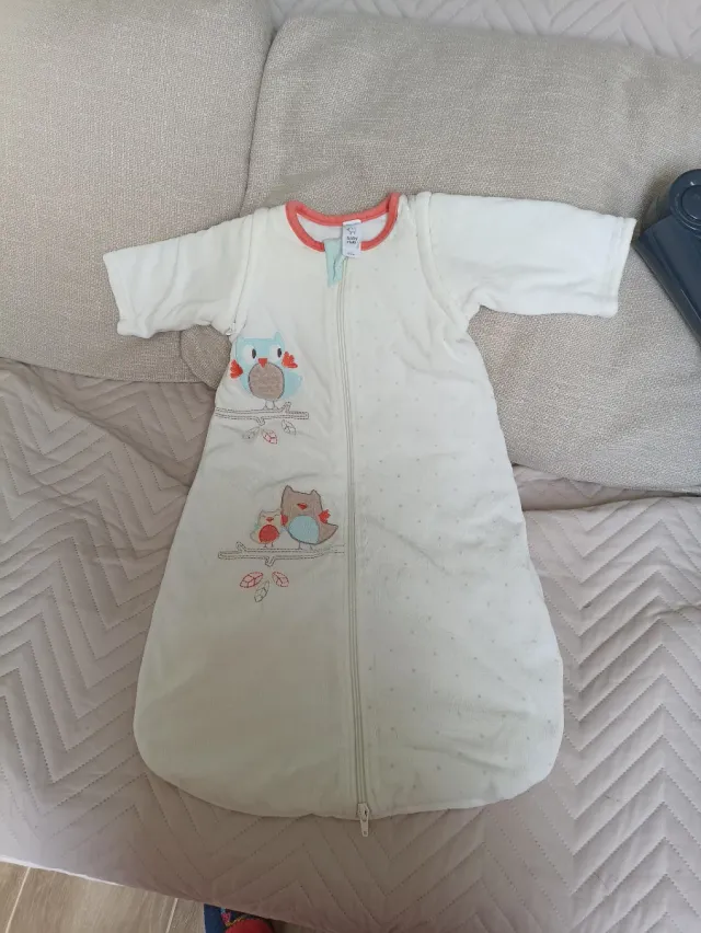 Saco pijama bebé búhos