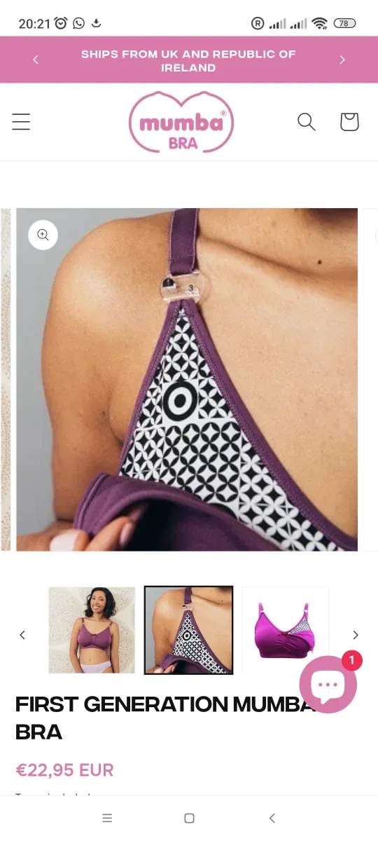 Lote 3 Sujetadores Lactancia Mumba Bra NUEVOS