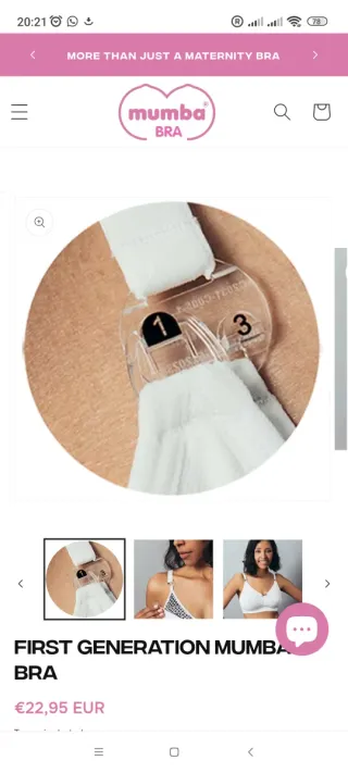 Lote 3 Sujetadores Lactancia Mumba Bra NUEVOS