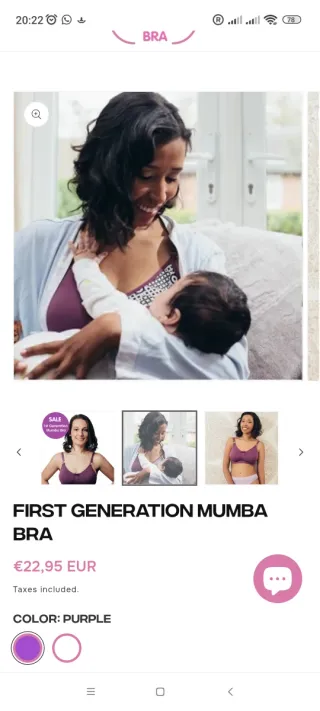 Lote 3 Sujetadores Lactancia Mumba Bra NUEVOS