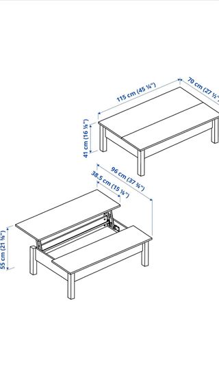 Mesa Centro Elevable IKEA TRULSTORP