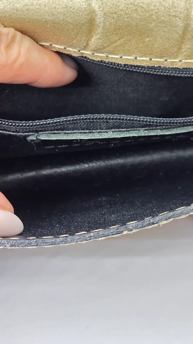 Bolso bandolera CUERO MADE IN ITALY Beige Nude