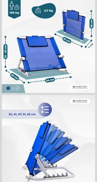 Schienale regolabile letto anziani