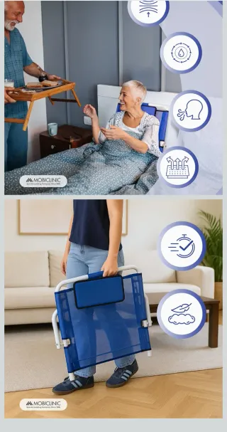 Schienale regolabile letto anziani