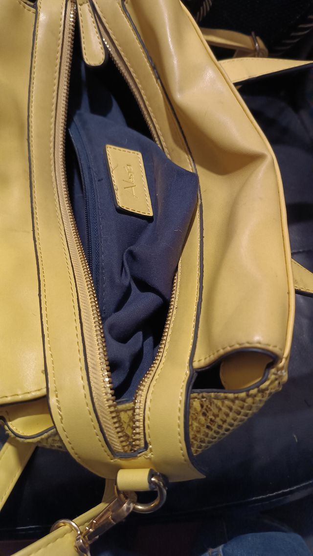 Borsa ALDO donna gialla pitonata