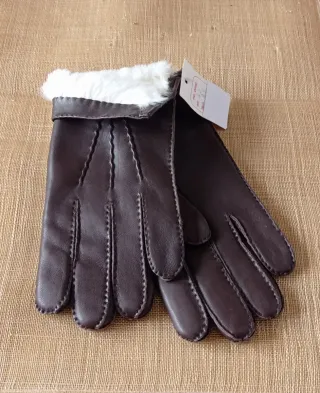 Guantes de piel marrones ( caballero )