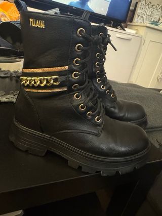 Stivaletti Alviero Martini n.37 Nero/Oro