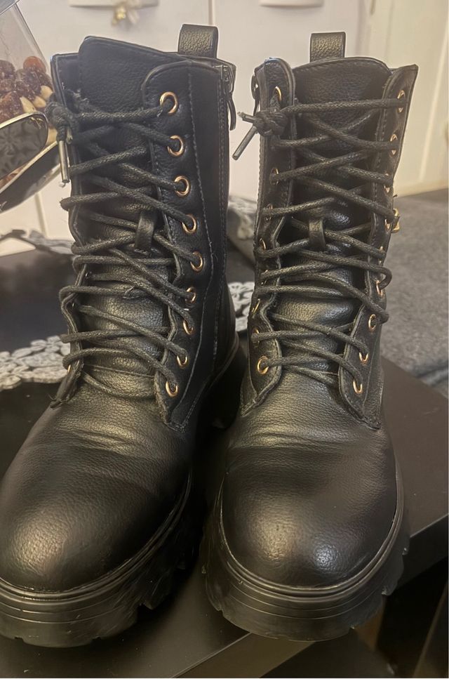 Stivaletti Alviero Martini n.37 Nero/Oro