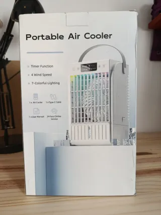 Ventilador Portátil Aire Frío 4 Velocidades