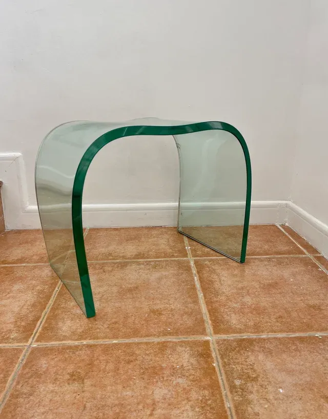 Mesa auxiliar Onda Vidrio Curvo