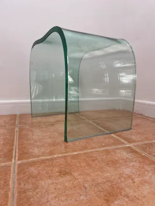 Mesa auxiliar Onda Vidrio Curvo