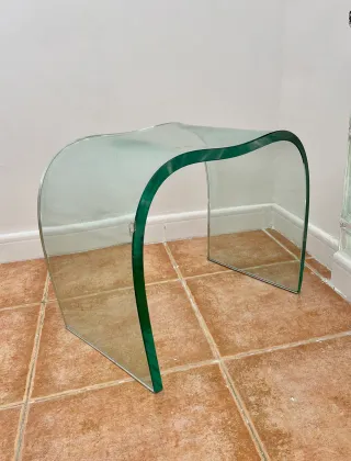 Mesa auxiliar Onda Vidrio Curvo
