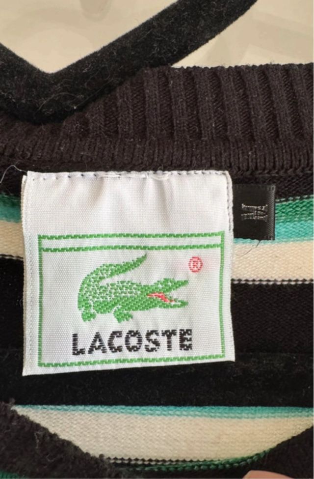 Maglione Lacoste a righe ottimo materiali