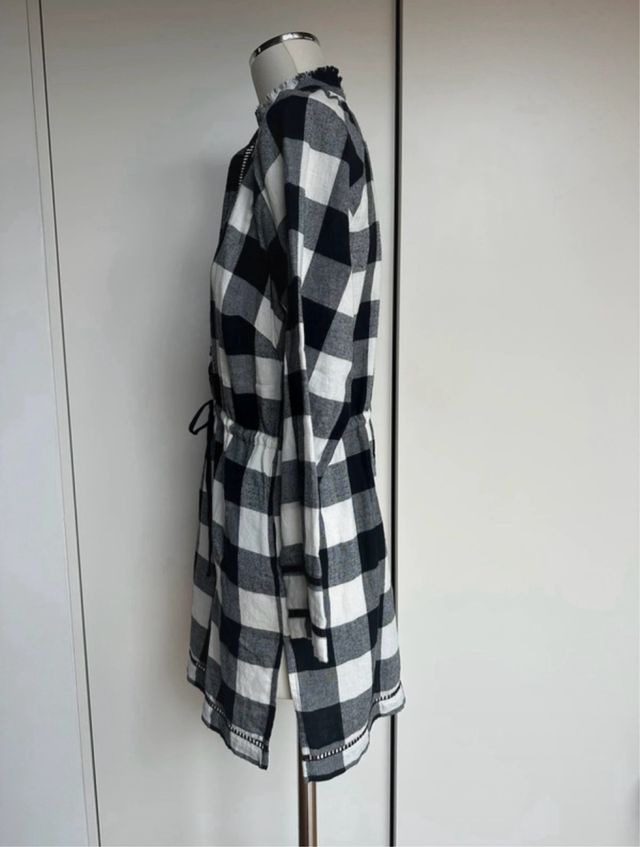 Vestido mini Christophe Sauvaget xadrez