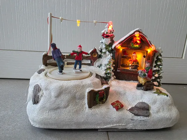 Pueblo Navideño con Luces